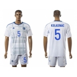 Bosnia Herzegovina #5 Kolasinac Away Soccer Country Jersey