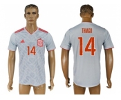 Spain #14 Thiago Away Soccer Country Jersey