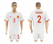 Spain #2 Azpilicueta Away Soccer Country Jersey