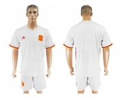 Spain Blank Away Soccer Country Jersey