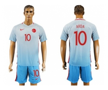 Turkey #10 Arda Away Soccer Country Jersey