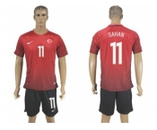 Turkey #11 Sahan Home Soccer Country Jersey