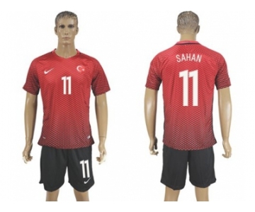Turkey #11 Sahan Home Soccer Country Jersey