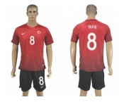 Turkey #8 INAN Home Soccer Country Jersey