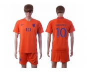 Holland #10 Sneijder Home Soccer Country Jersey