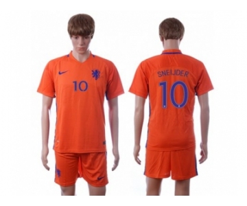 Holland #10 Sneijder Home Soccer Country Jersey