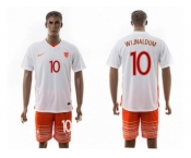Holland #10 Wijnaldum Away Soccer Country Jersey1