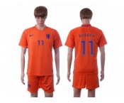 Holland #11 Robben Home Soccer Country Jersey