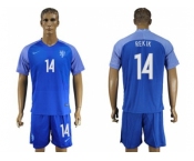 Holland #14 Rekik Away Soccer Country Jersey