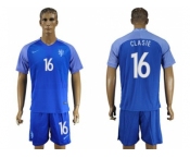 Holland #16 Clasie Away Soccer Country Jersey