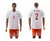 Holland #2 Veltman Away Soccer Country Jersey1