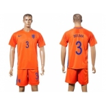 Holland #3 Bruma Home Soccer Country Jersey