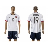 Colombia #19 Gutierrez Away Soccer Country Jersey