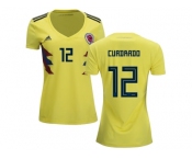 Women Colombia #12 Cuadrado Home Soccer Country Jersey