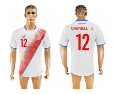Costa Rica #12 Campbell J. Away Soccer Country Jersey