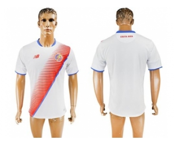 Costa Rica Blank Away Soccer Country Jersey