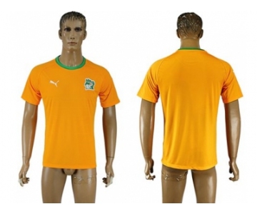 Cote dlvoire Blank Home Soccer Country Jersey2