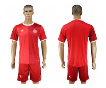Danmark Blank Red Home Soccer Country Jersey