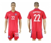 Chile #23 Herrera Green Long Sleeves Goalkeeper Soccer Country Jersey1