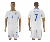 Chile #7 Alexis Away Soccer Country Jersey