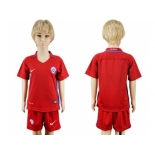 Chile Blank Home Kid Soccer Country Jersey