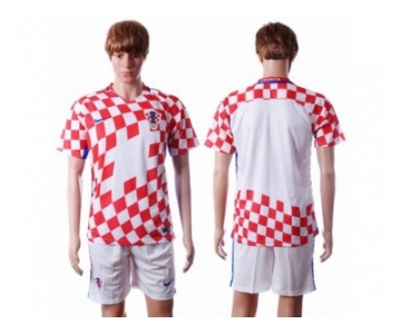 Croatia Blank Home Soccer Country Jersey