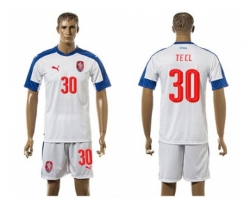 Czech #30 Tecl Away Soccer Country Jersey