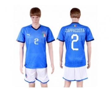 Italy #2 Zappacosta Home Soccer Country Jersey