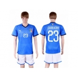 Italy #23 Gabbiadini Home Soccer Country Jersey