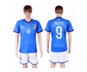 Italy #9 Inglese Home Soccer Country Jersey