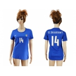 Women's Italy #14 EL Shaarawy Home Soccer Country Jersey