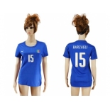 Women's Italy #15 Barzagli Home Soccer Country Jersey