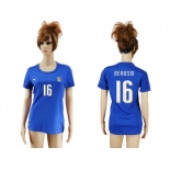 Women's Italy #16 Derossi Home Soccer Country Jersey