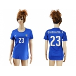 Women's Italy #23 Quagliarella Home Soccer Country Jersey