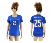 Women's Italy #25 Marchetti Home Soccer Country Jersey