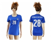 Women's Italy #28 Bonaventura Home Soccer Country Jersey