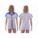 Women's Italy Blank Away Soccer Country Jersey