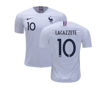 France #10 Lacazzete Away Soccer Country Jersey
