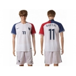 France #11 Martial Away Soccer Country Jersey