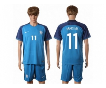 France #11 Martial Home Soccer Country Jersey
