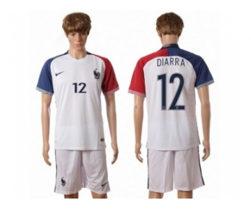 France #12 Diarra Away Soccer Country Jersey1