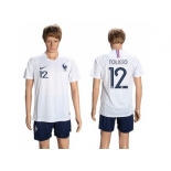 France #12 Tolisso Away Soccer Country Jersey