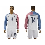 France #14 Matuidi Away Long Sleeves Soccer Country Jersey