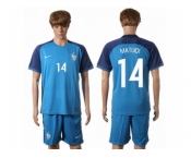 France #14 Matuidi Home Soccer Country Jersey
