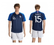 France #15 Rabiot Home Soccer Country Jersey