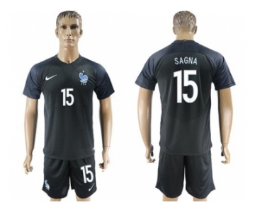 France #15 Sagna Away Soccer Country Jersey
