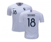 France #18 Sissoko Away Soccer Country Jersey
