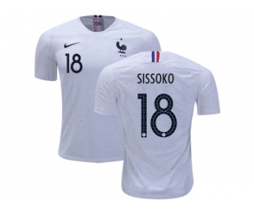 France #18 Sissoko Away Soccer Country Jersey