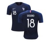 France #18 Sissoko Home Soccer Country Jersey