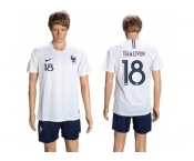 France #18 Thauvin Away Soccer Country Jersey